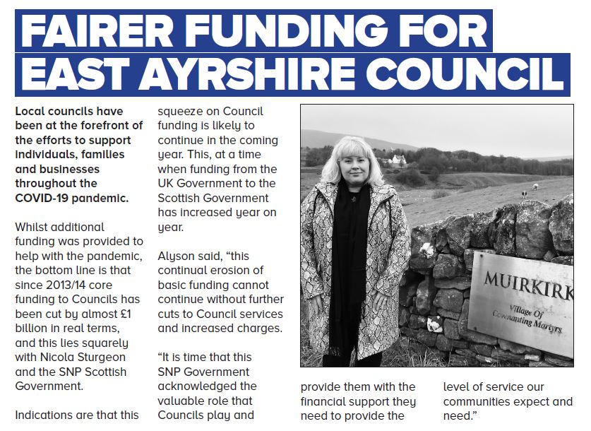 Fairer funding for east Ayrshire